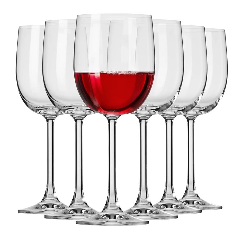 Vīna glāžu komplekts Gema. stikls. 0.340 l. 6 gab.