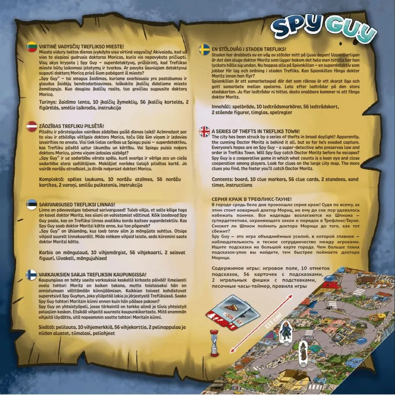 Galda spēle Trefl Spy Guy 02659T, daudzkrāsains, LT LV EE EN Somu Zviedru