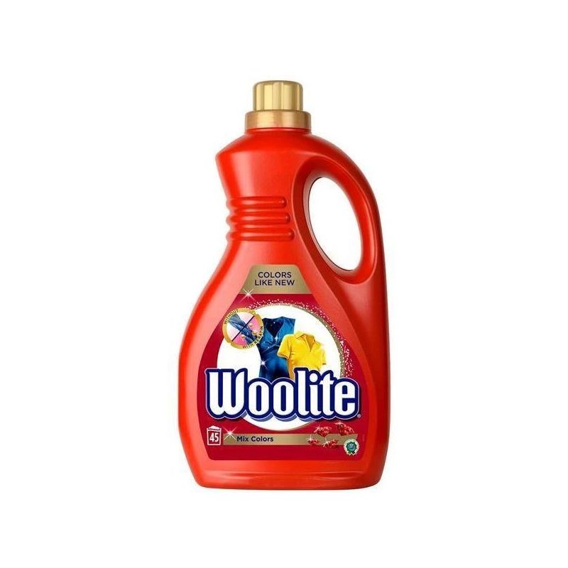 Šķidrais veļas mazgāšanas līdzeklis WOOLITE MIX COLORS. 2.7 l. 45 mazg.