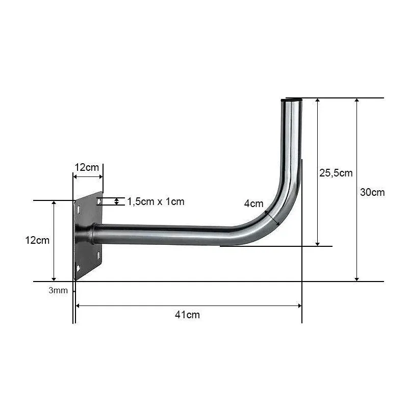 Antenas stiprinājums Blow 76-903, 400 mm x 270 mm, 0.00001 V