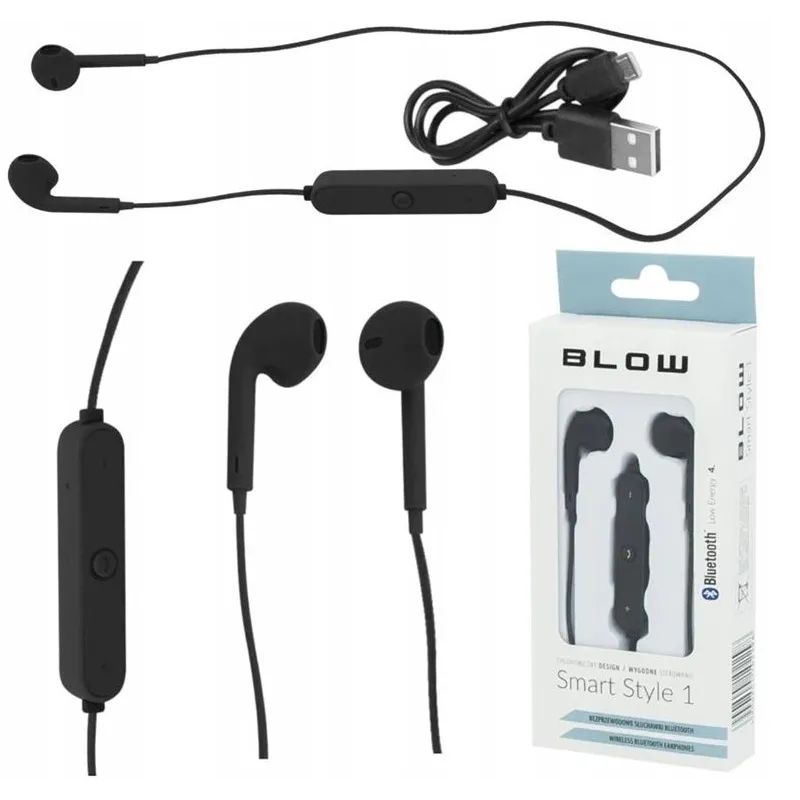 Headphone headset blow black