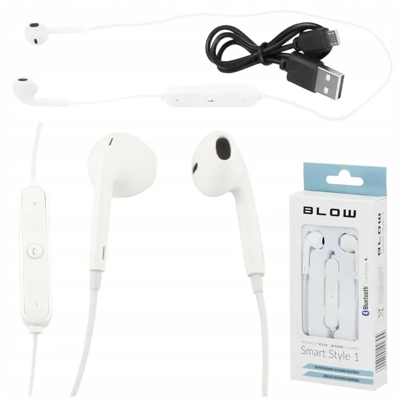 Bezvadu austiņas Blow Smart Style 1, balta krās.