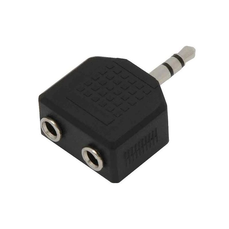 Adapteris BLOW 3.5mm M. 2x3.5mm F. melns 91-217