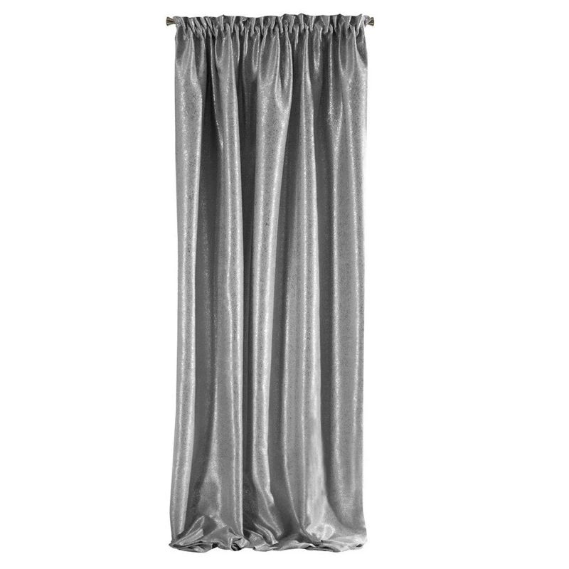 Aizkars Ebru Blackout sudraba, gredzeni 135x270 cm