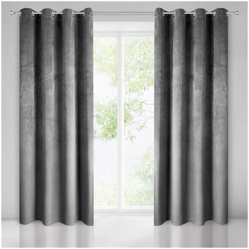 Nakts aizkari Pierre ZKXX-02, pelēka krās., 140 cm x 250 cm