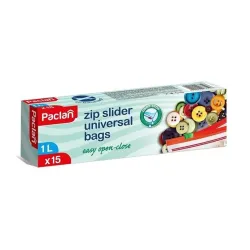 Zip slider freezer bags 1lx15pcs 137106