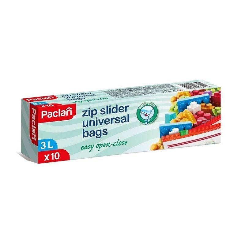 Saldēšanas maisiņi Paclan ar aizspiedēju, 3 l, 10 gab.