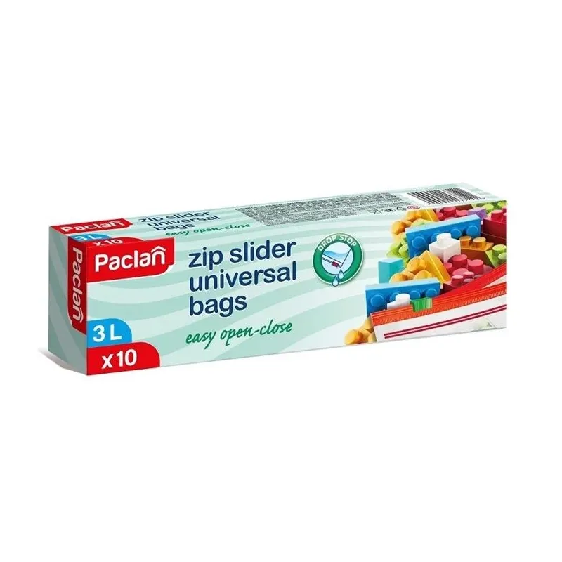 Saldētavas maisiņi ar rāvējslēdzēju Paclan 137120, caurspīdīga krās., 10 gab.