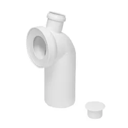Toilet elbow 767 110-45-50 white