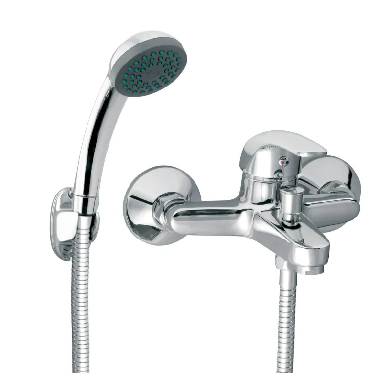 Vannas maisītājs ar dušas komplektu Ferro Elba BEL11, hroma krās.