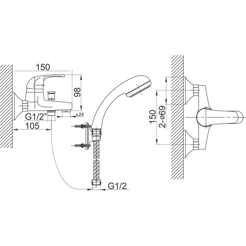 Maisītājs vannas elba bel11