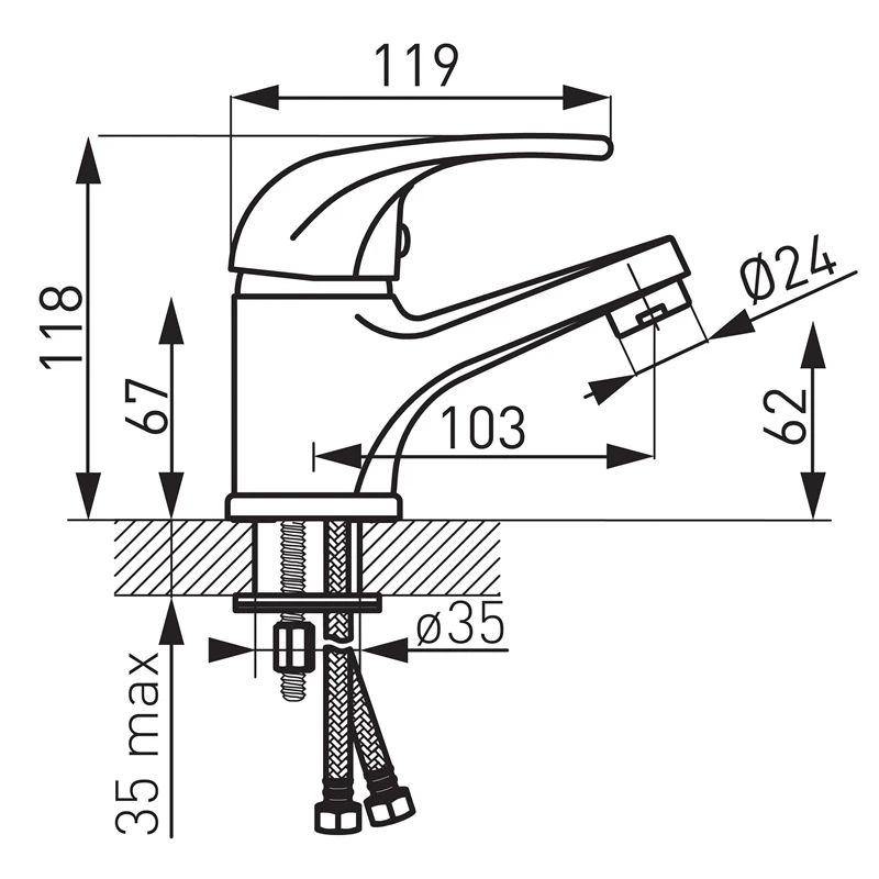 Maisītājs izlietnes elba bel2