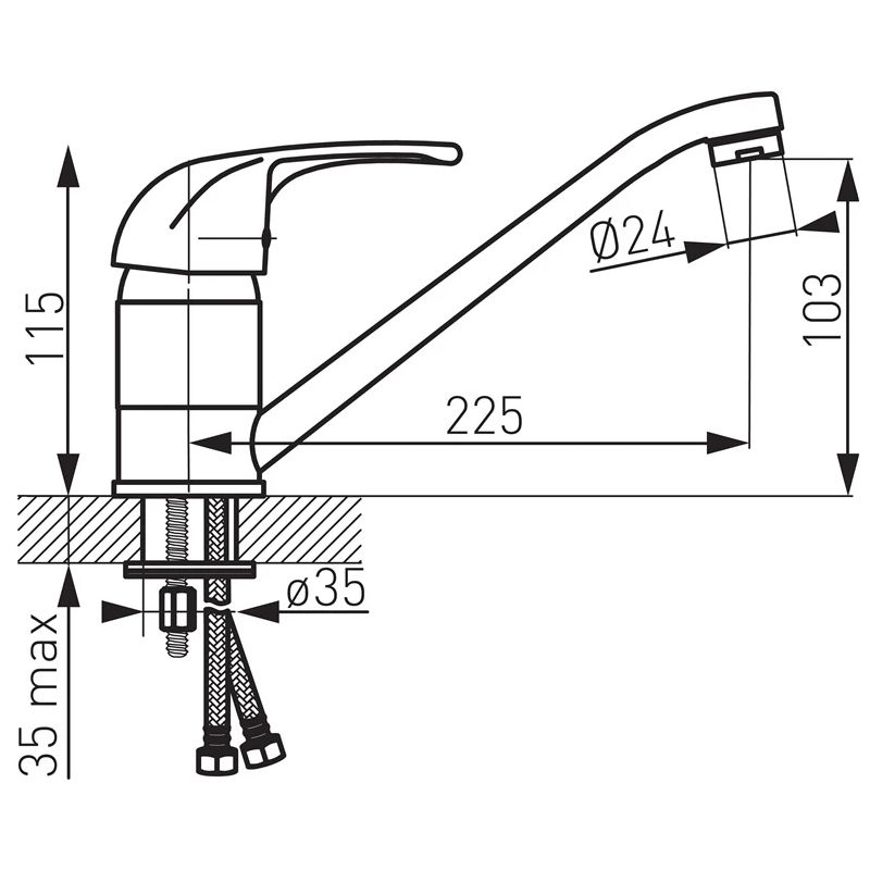 Maisītājs virtuves elba bel4