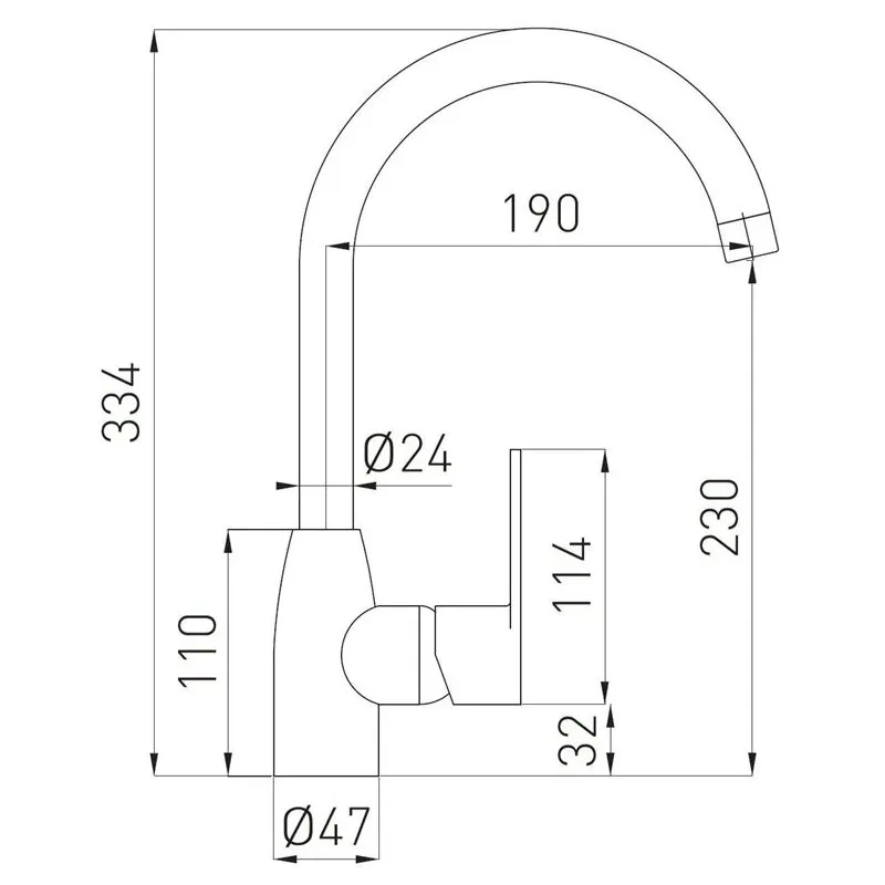 Virtuves jaucējkrāns Ferro Cordoba BCD4, hroma krās.