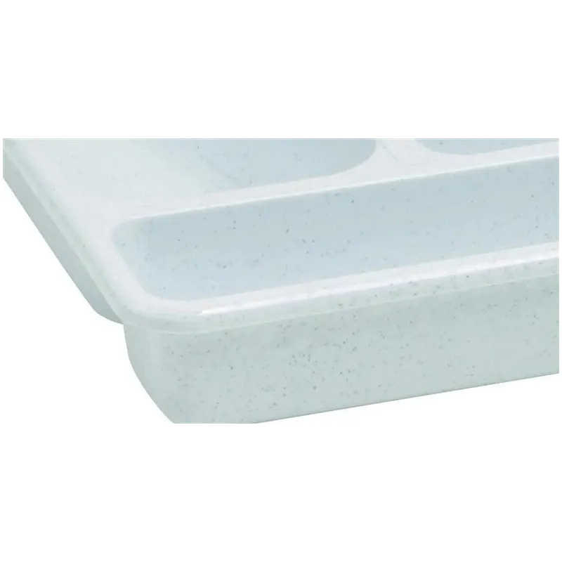 Galda piederumu organizatori Curver, 33.3 cm x 26 cm x 4.5 cm, plastmasa, pelēka krās.