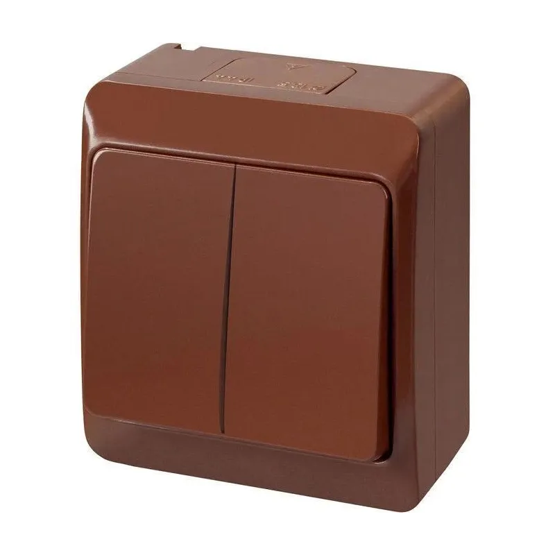 Slēdzis Elektro-Plast Hermes 0332-06 Brown
