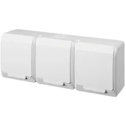 Штепсельное соединение Elektro-Plast Hermes 0326-02 White