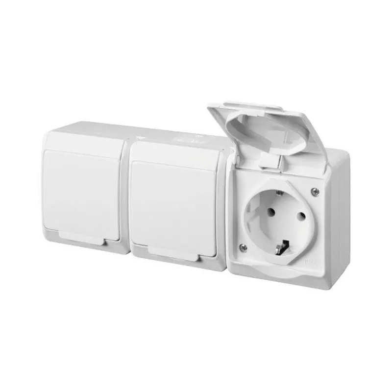 Kontaktdakšiņu savienotājs Elektro-Plast Hermes 0326-02 White