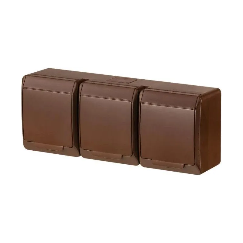 Kontaktdakšiņu savienotājs Elektro-Plast Hermes 0326-06 Brown