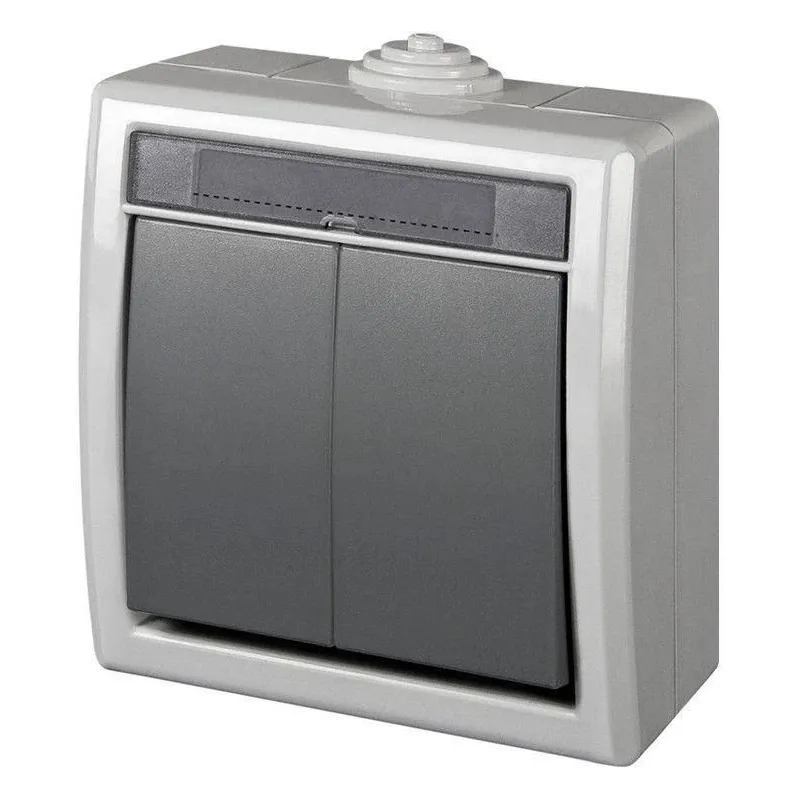 Slēdzis Elektro-Plast Aquant 1202-10 Grey