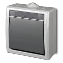 Bell switch aquant grey ip55 1205-10