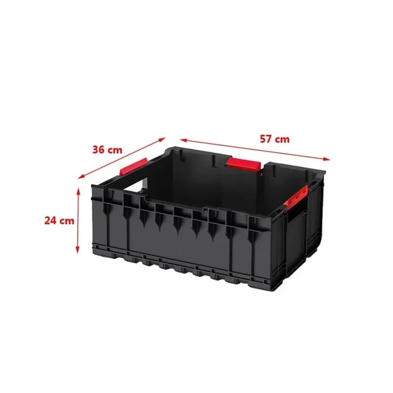 Instrumentu kaste Qbrick 5901238245995, 57.6 cm x 35.9 cm x 23.7 cm, melna krās.