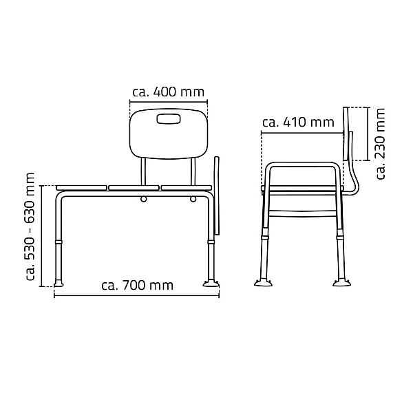 RIDDER vannas sols, balts, 150 kg, A0120101