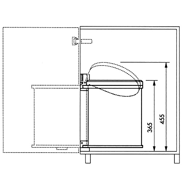 Hailo atkritumu tvertne Compact-Box, M izmērs, 15 L, tērauds