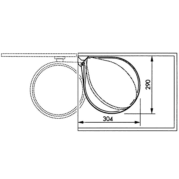 Hailo atkritumu tvertne Compact-Box, M izmērs, 15 L, tērauds