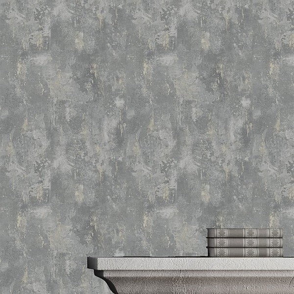 DUTCH WALLCOVERINGS tapete, betona apdruka, zaļa, TP1008