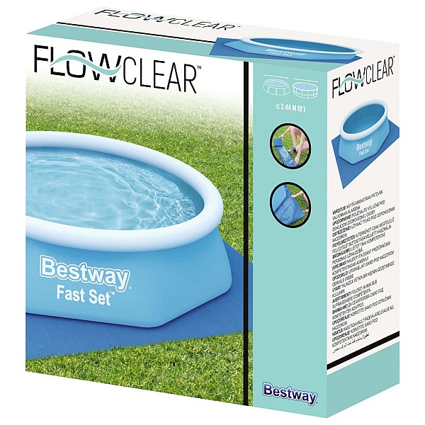 Bestway baseina pamatnes pārklājs Flowclear, 274x 274 cm