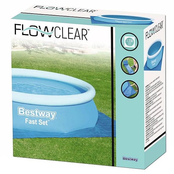 Bestway baseina pamatnes pārklājs Flowclear, 335x335 cm