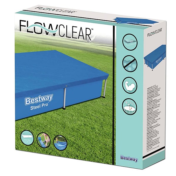 Bestway baseina pārklājs Flowclear, 221x150 cm