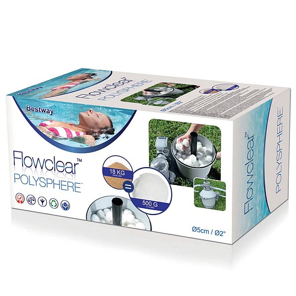 Bestway filtra bumbas Flowclear Polysphere, 500 g, 58475