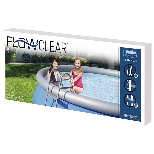 Bestway baseina kāpnes Flowclear, 2 pakāpieni, 84 cm