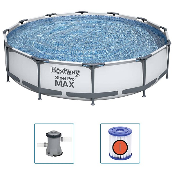 Bestway Steel Pro MAX peldbaseina komplekts, 366x76 cm