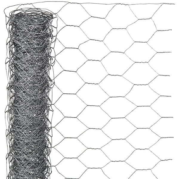 Nature sieta žogs, sešstūrains, 0,5x10 m, 25 mm, cinkots tērauds