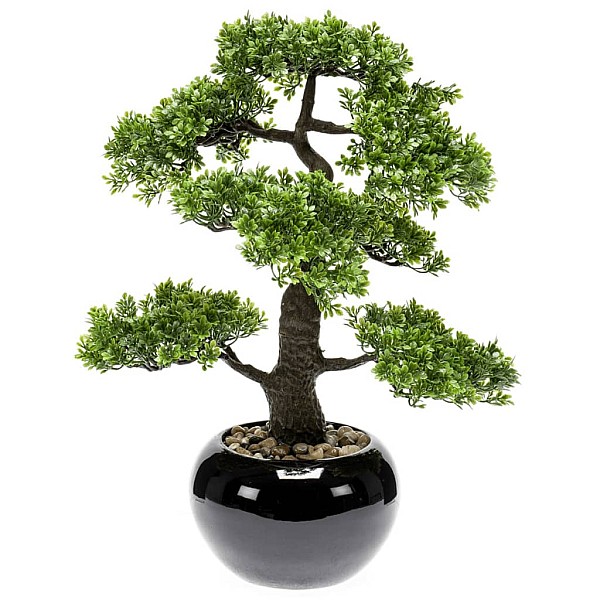 Emerald zīmola mākslīgais fikusa bonsai koks, 47 cm, zaļš, 420006