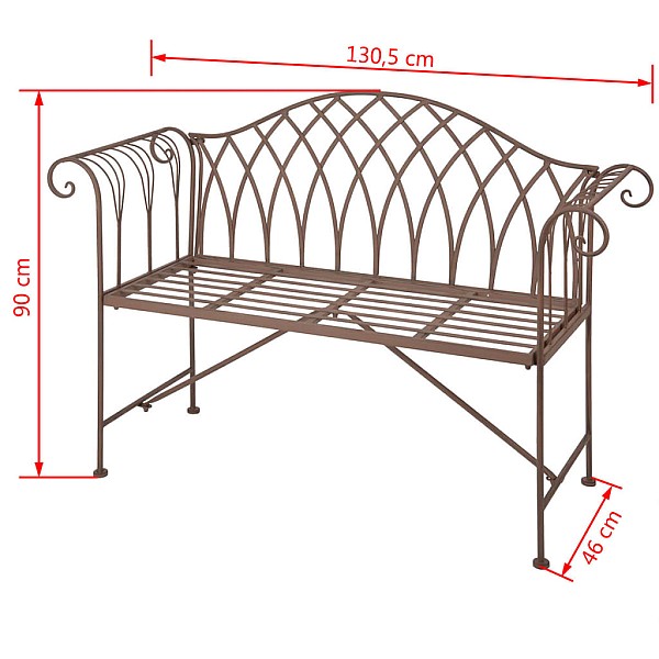 Esschert Design dārza sols, metāls, angļu stils, MF009