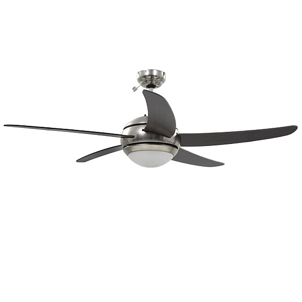 griestu ventilators ar lampu, 128 cm, dekoratīvs, brūns