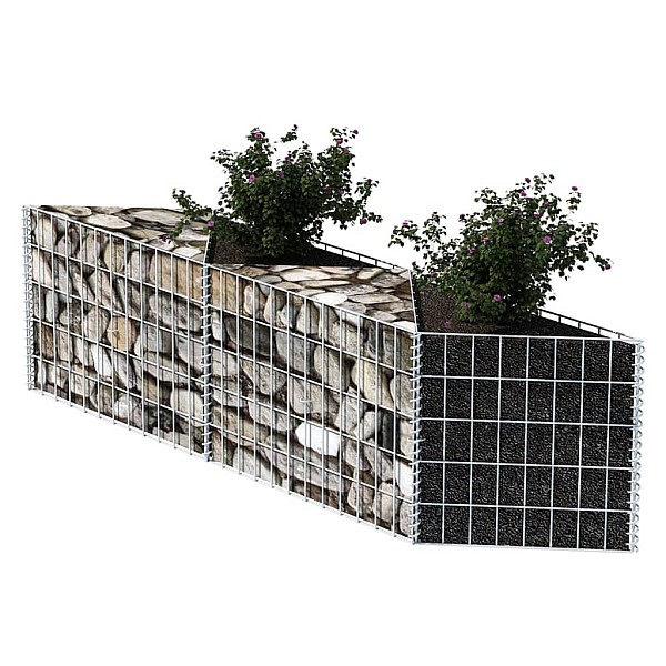 gabions, cinkots tērauds, 120x30x50 cm