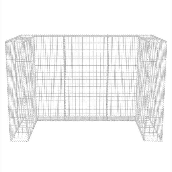 gabions atkritumu konteineriem, tērauds, 180x100x120 cm