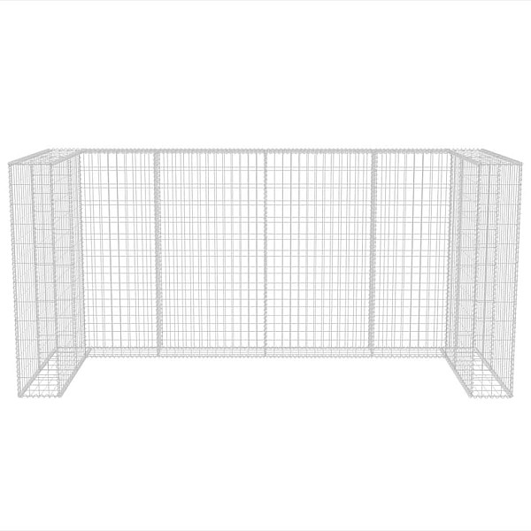 gabions atkritumu konteineriem, tērauds, 250x100x120 cm