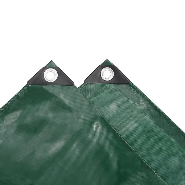 brezenta pārklājs, tents, 650 g/m², 3x3 m, zaļš