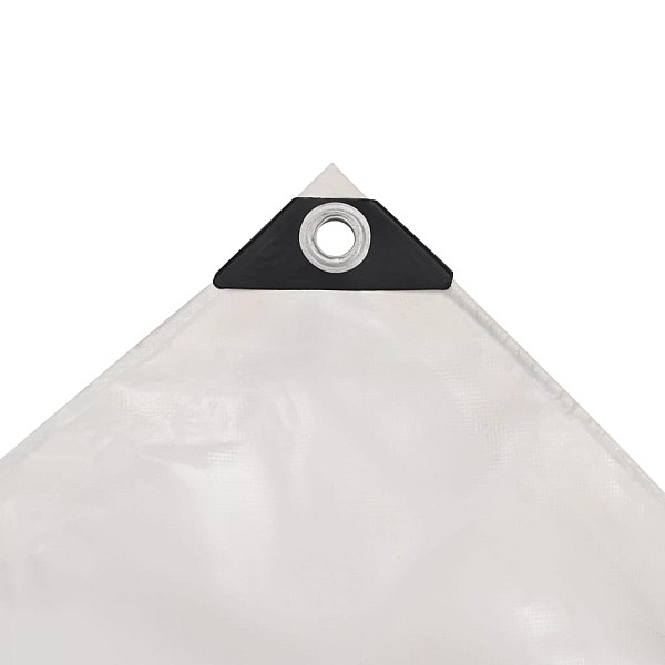 brezenta pārklājs, tents, 650 g/m², 3x3 m, balts