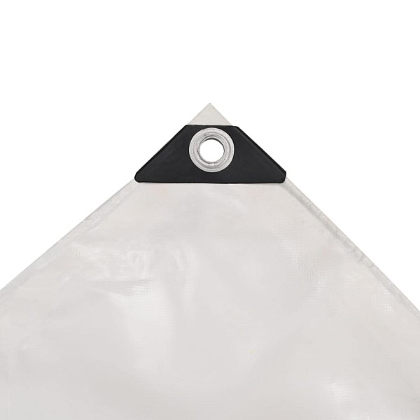 brezenta pārklājs, tents, 650 g/m², 3x5 m, balts