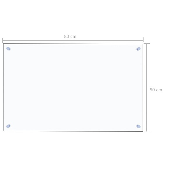 virtuves panelis, 80x50 cm, rūdīts stikls, caurspīdīgs