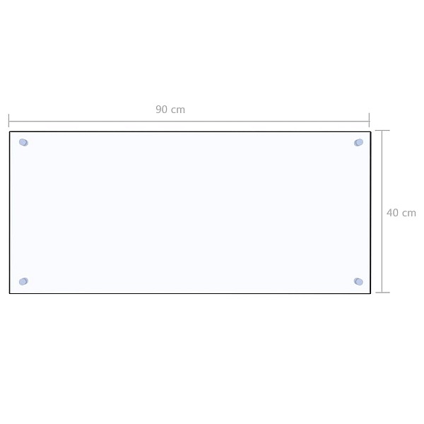 virtuves panelis, 90x40 cm, rūdīts stikls, caurspīdīgs