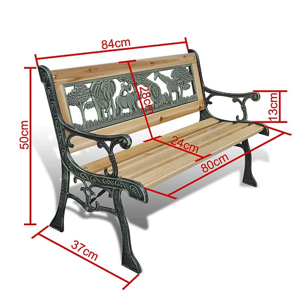 bērnu dārza sols, 84 cm, koks