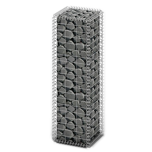 gabions ar vāku, cinkota stieple, 100x30x30 cm